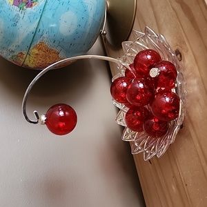 Vintage RAUCH glass Christmas tree ornaments